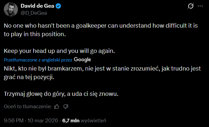 David de Gea ze WSPARCIEM dla bramkarza Tottenhamu!